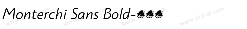 Monterchi Sans Bold字体转换